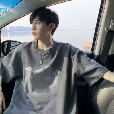 欧美高街短袖t恤男夏季新款嘻哈痞帅美式宽松半袖休闲体恤男装潮