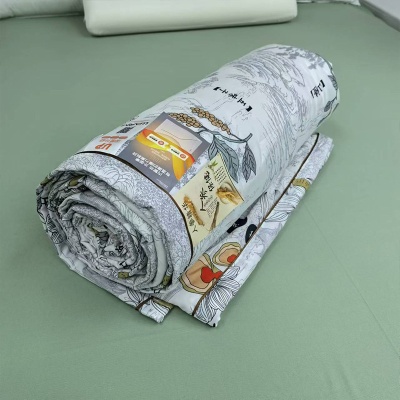 人参夏凉被批发水洗棉空调被学生夏被舒适夏季薄被子床上用品批发