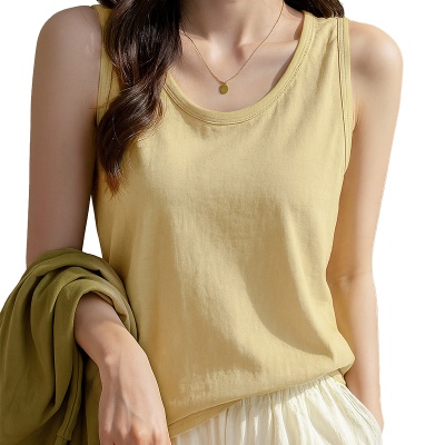 高品质百搭宽松慵懒风打底可外穿小吊带背心女式内搭遮肉无袖上衣