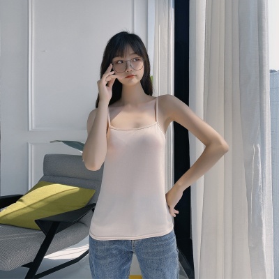 大码吊带背心女打底外穿无袖上衣百搭性感黑白色吊带女夏内搭