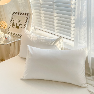 简约纯色亲肤棉酒店四件套白色床单被套床笠三件套床上用品批发