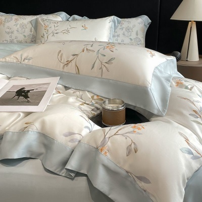 莱赛尔天丝床上四件套夏季凉感冰丝夏凉被床单被套空调薄被子床笠