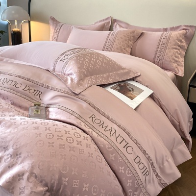 冰丝四件套轻奢高级感夏季床单被套天丝真丝床单款四件套床上用品