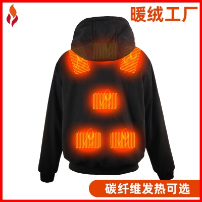 亚马逊爆款韩版宽松休闲男士卫衣八区发热服秋冬款