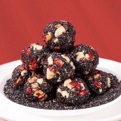 黑芝麻丸球整箱批独立小包装非孕妇糖枸杞代发红枣核桃发糕点无