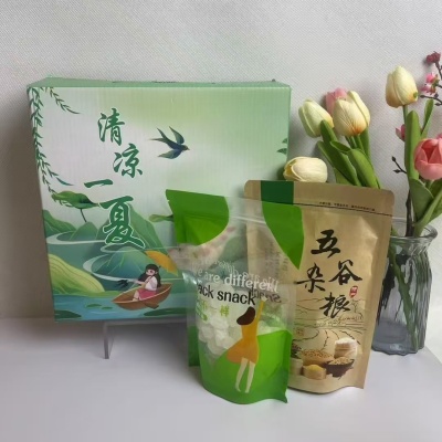 300克绿豆，一袋300克冰糖 清凉防暑套盒礼品批发套装