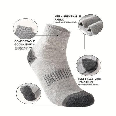 Temu Shein爆款男士户外登山运动袜跨境长袜休闲男袜厂家现货批发