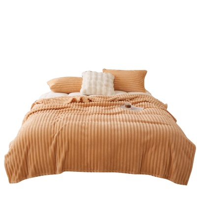 轻奢兔毛绒毛毯沙发毯休闲毯子秋冬卧室加厚保暖盖毯空调午睡床单