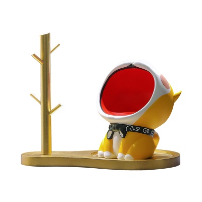 卡通可爱大嘴桌面摆件玄关钥匙收纳入户客厅家居装饰乔迁新居礼物