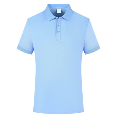 短袖修身翻领纯色休闲商务企业工作服男装男士T恤POLO衫男女同款