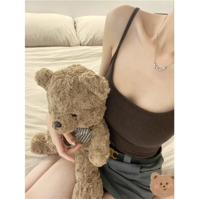 迟早 wan能打底！优越外扩显胸带胸垫可拆卸磨毛吊带背心内搭bra