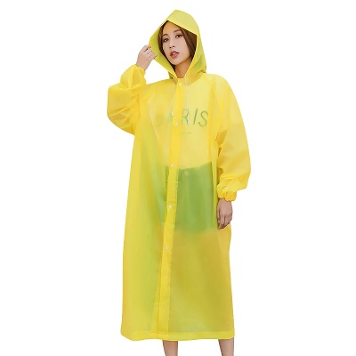 厂家直销时尚非一次性EVA雨衣徒步旅游骑行成人连体雨披户外专用