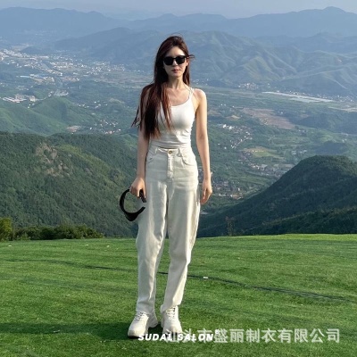 赵璐思同款美背吊带背心女带胸垫内搭外穿固定杯无袖休闲打底上衣