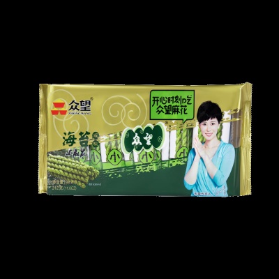 【众望 海苔咸味小麻花312g】速食零食休闲食品爆款麻花
