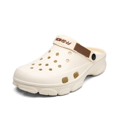 EVA洞洞鞋男士夏季外穿防滑踩屎感包头拖鞋开车运动沙滩凉鞋大码