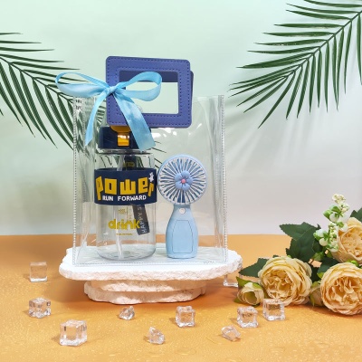 清凉夏日伴手礼袋防暑降温礼品套装实用小礼品轻奢毕业礼物猫