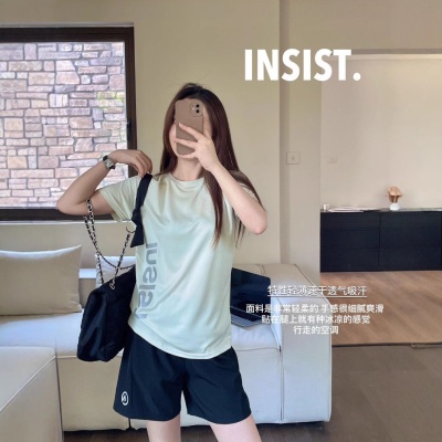 IN黑科技轻氧3.0运动套装女夏季透气跑步速干户外短袖短裤