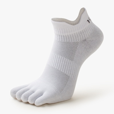 五指袜夏季薄款透气护跟船袜男士网眼户外运动五趾速干短筒分趾袜