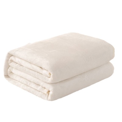 厂家批发加厚纯色法兰绒毛毯跨境珊瑚绒午睡沙发盖毯床单礼品毯子