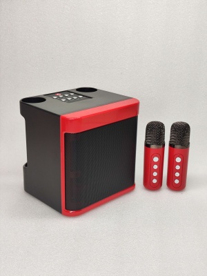 YS203KTV家庭套装音箱带话筒一体机KD203双麦克风蓝牙唱K歌音响