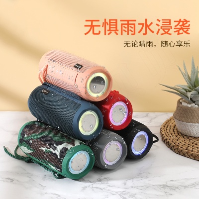 跨境热销无线蓝牙音响TG227布艺蓝牙音箱防水便携式USB插卡低音炮