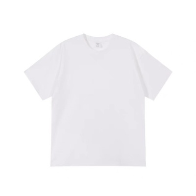 白色正肩纯棉短袖t恤女夏季新款100%纯棉显瘦内搭宽松圆领上衣