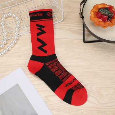 户外运动袜子男中筒骑行通用防滑吸汗透气速干袜山地车公路车长袜