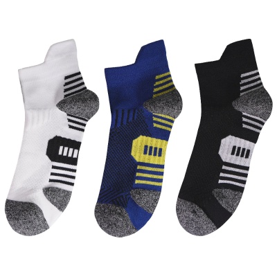 跨境袜子男士运动袜 低帮毛巾底吸汗防臭袜 户外骑行马拉松跑步袜