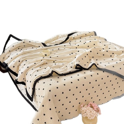 轻奢赫本风纯棉夏被床盖四件套云朵棉A类亲肤软空调被儿童薄凉被