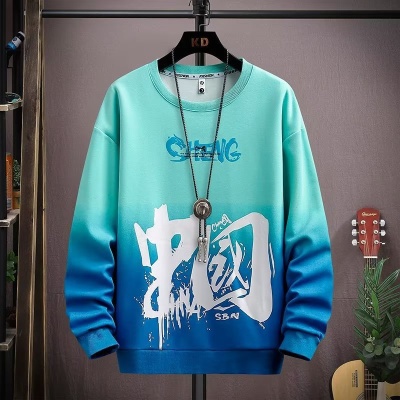 新款运动男士卫衣休闲春秋季套头时尚潮流长袖青少年学生宽松上衣