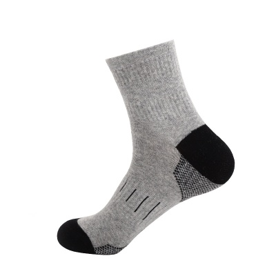 大码袜子男中筒运动棉袜户外透气吸汗束腰防滑篮球跑步薄款休闲袜