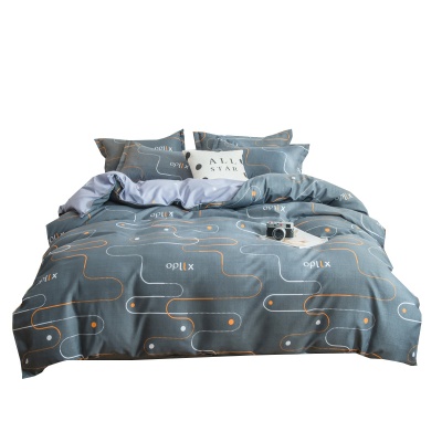 水洗棉四件套春秋被套学生宿舍被单床单人三件套床上用品批发代发