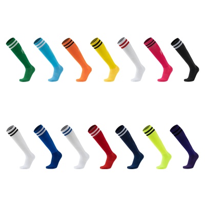 足球袜男女中筒儿童两道杠专业防滑运动袜加厚过膝球袜训练户外袜