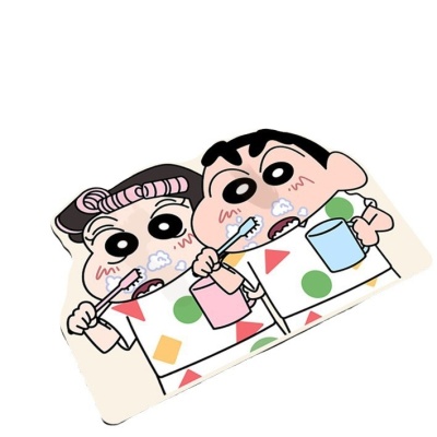 蜡笔小新浴室地垫硅藻泥脚垫厕所门口厨房卫生间防滑垫地毯吸水垫