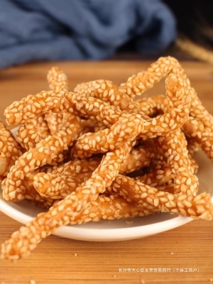 香酥芝麻条老式江米条山药芝麻糖酥饼孕妇吃的零食传统糕点纯手工