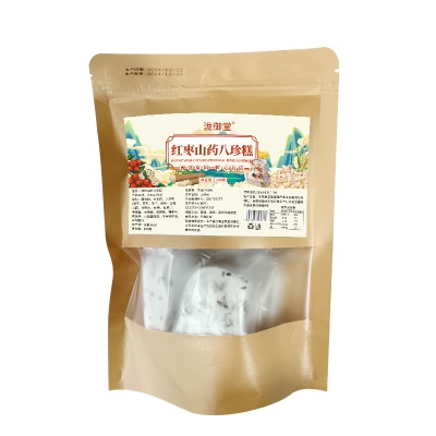 红枣山药八珍糕无蔗糖代餐饱腹传统中式糕点心茯苓芡实糕即食早餐