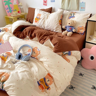 秋冬床上四件套2025新款被套床单宿舍单人三件套被罩亲肤云朵棉