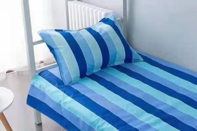 学生棉被花色床单式印染初中生纯棉床单被罩 简约平纹学生三件套