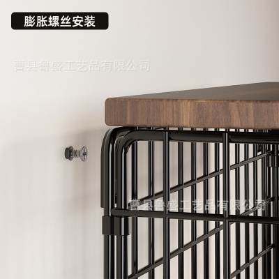 跨境壁挂式厨房置物架可折叠蔬菜水果收纳篮浴室毛巾洗漱品储物篮