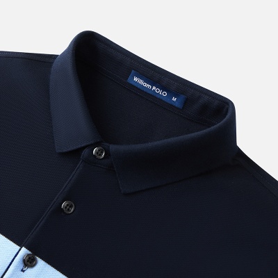 英皇保罗polo衫男士高级感条纹男士短袖翻领t恤男现货POLO衫定制