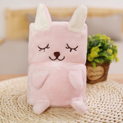 严选办公室午睡毯卡通可爱空调被车载活动礼品小毛毯披肩盖毯批发