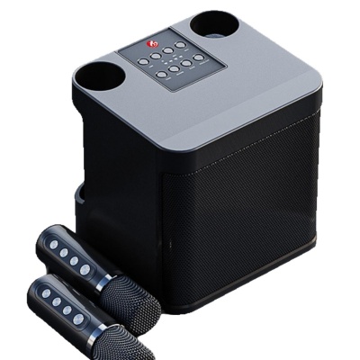 YS203KTV家庭套装音箱带话筒一体机KD203双麦克风蓝牙唱K歌音响