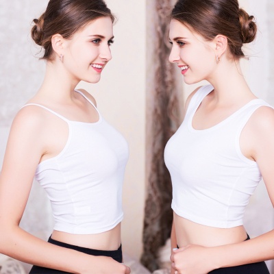 吊带背心女士棉质短款无袖外穿针织打底衫春夏小清新穿搭学生上衣