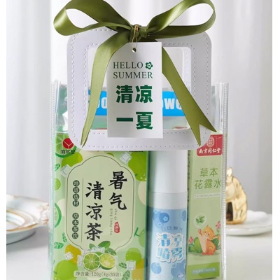 夏日防暑降温包套装礼品公司送员工福利夏季清凉礼盒实用伴手礼猫