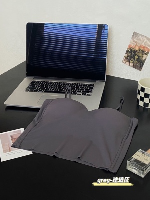 大码女装胖mm无钢圈冰丝吊带背心内搭带胸垫打底外穿内衣女士背心