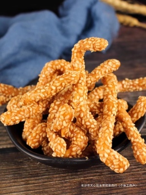 香酥芝麻条老式江米条山药芝麻糖酥饼孕妇吃的零食传统糕点纯手工