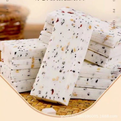 千层云片糕茯苓八珍雪片桃片糕无蔗糖坚果茯苓孕妇零食早餐代餐