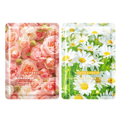 Fykly玫瑰洋甘菊鲜花面膜 补水保湿温和护肤弹润嫩滑以花焕颜片装