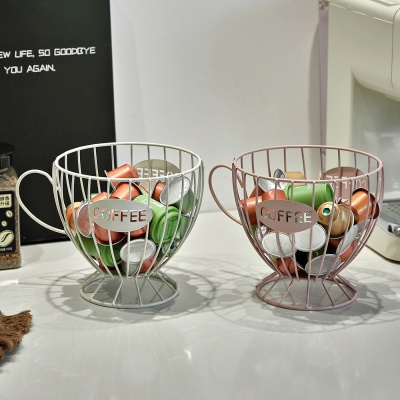 欧式轻奢零食糖果收纳架子咖啡店家居咖啡胶囊置物架方格展示架潮