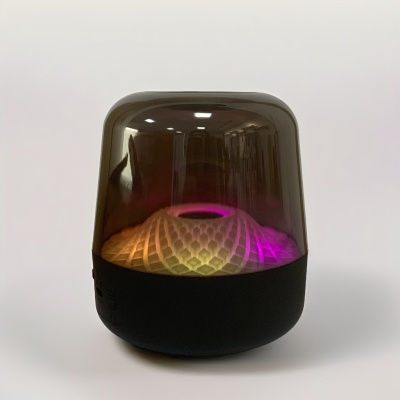 哈曼琉璃无线蓝牙音响家用插卡桌面RGB重低音炮多功能氛围感音箱